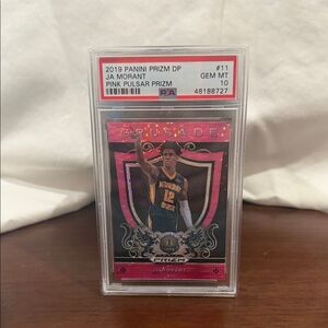 Panini Prizm Pink Pulsar Crusade RC - JA MORANT  - PSA GEM MINT 10